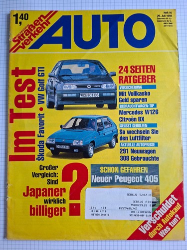 Auto straßenverkehr 1992 - straßenverkehr,