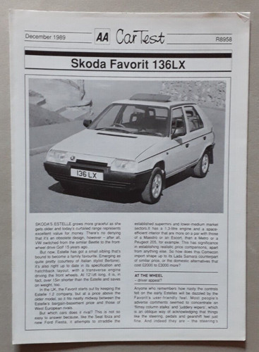 Skoda favorit 136lx - favorit,