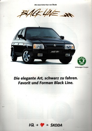 Prospekt skoda 1990er jahre - prospekt,