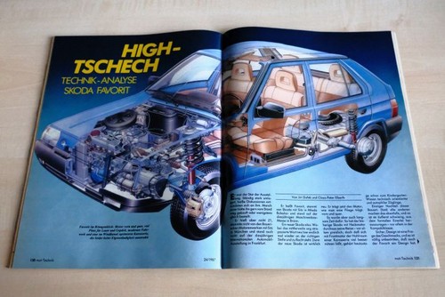 Mot 1987 skoda favorit - mot,