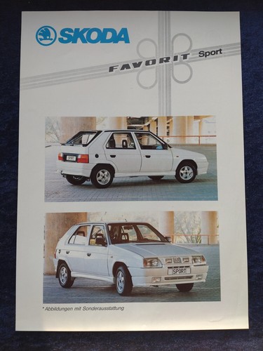 Skoda favorit sport prospekt - skoda,