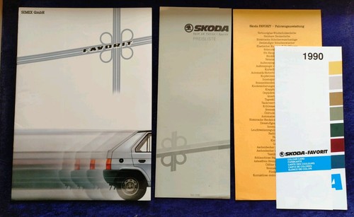 Skoda favorit prospekt 1990 - skoda,
